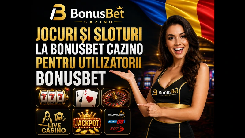 Sloturi BonusBet cazino cu furnizori populari pentru România